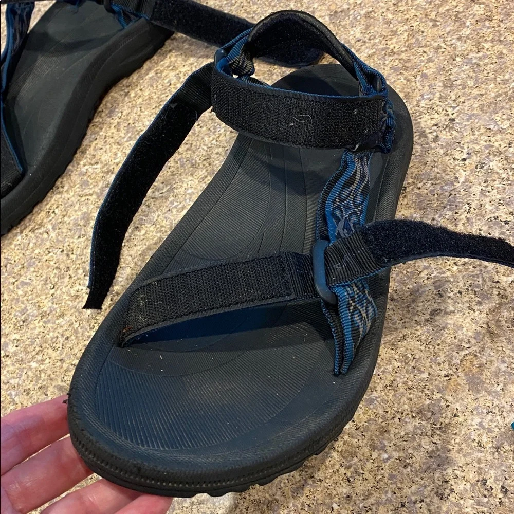 Teva 6584 Sandals Water Walking Hiking Blue Black Gray US 11 USED Mens